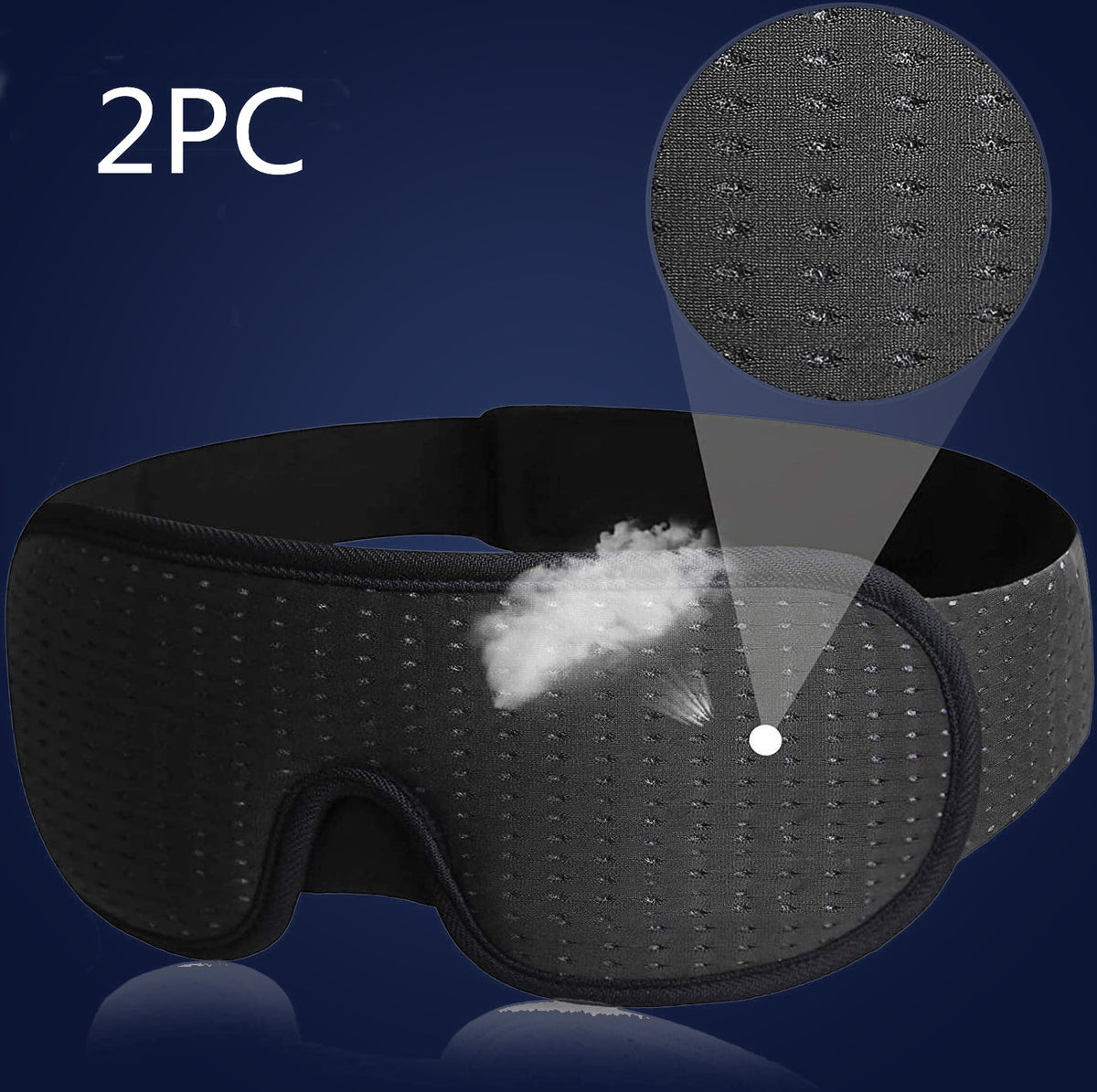 Zero Pressure 3D Sleep Mask, pack of 2